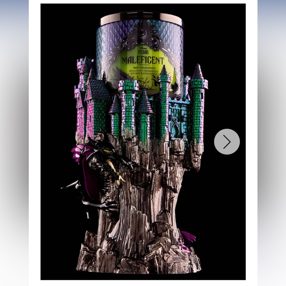 BABW Disney Villains Maleficent Castle Candle & Holder